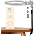 thumbnail image 1 of TARION Desktop Light Stand with 1/4" 3/8" Screws for Ring Light Tabletop Mount L Shape Clip Stand Adjustable, 1 of 5
