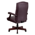 thumbnail image 2 of Scranton & Co Chaise de Bureau Pivotante en Cuir Bourgogne, 2 of 9
