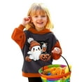 thumbnail image 5 of DHFJKG Child Toddler Girls Hoodies Cute Halloween Ghost Printed Long Sleeve Cozy Casual Sweatshirt Youth/Tween Girls Trendy Sweatshirts 9-10 Years, 5 of 5
