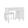 thumbnail image 6 of Linon 2 Piece Adult Timeless Storage Vanity and Stool Table Set White, 6 of 26