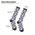 thumbnail image 2 of Goofa Cartoon Raccoon Pattern Adult Stockings, Color-Block Knee High Socks, Comfortable and Breathable, Soft and Stretchable, Sports, and Decoration, 2 of 6