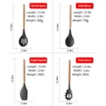 thumbnail image 1 of 8 PCS Kitchen Utensils Set Wood Handle Silicone Cooking Wares Heat Resistant Kitchen Utensils & Gadgets Easy to for Home Kitchens Restaurants Hotels, 1 of 7