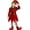 Girl-Red, variant on Ki'ds Christmas Elf Costume Set, Holiday Elf Outfit with Hat, Ears, Belt, Socks and Shoes, Velvet Elf Suit for Halloween Cosplay, Christmas Party, Stage Performance Fancy Dress Up