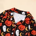 thumbnail image 4 of Tisuna Boys Halloween Pajama Set Long Sleeve Two Piece Outfit Pumpkin Ghost Print Sleepwear For Toddler Kids Comfortable Loungewear Orange Size 18-24 Months, 4 of 7