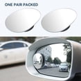 thumbnail image 4 of Car Blind Spot Mirror by GOLDEN ARMOR - Change Lanes w Confidence, Frameless HD Convex Glass, Seamlessly Contours to Rear View Side Mirrors, Peel & Stick (2Pack) (Egg), 4 of 6