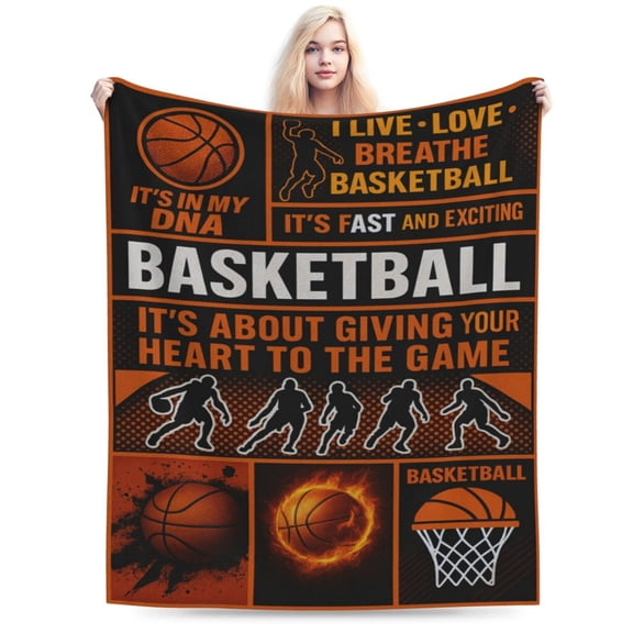 Basketball Blanket Balls Throws Blanketss Gifts for Girls Boys for Men Women Couch Bed Sofa 50x40