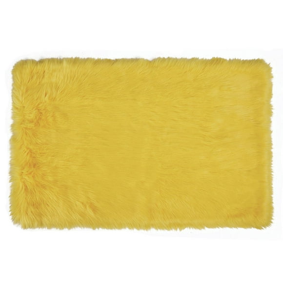 Tapis Flokati pour enfants Home Décor Inc. Mainstays – 76 cm x 114 cm – Tapis shaggy luxueux, doux et facile d'entretien pour chambres, salles de jeux et chambres d'enfants
