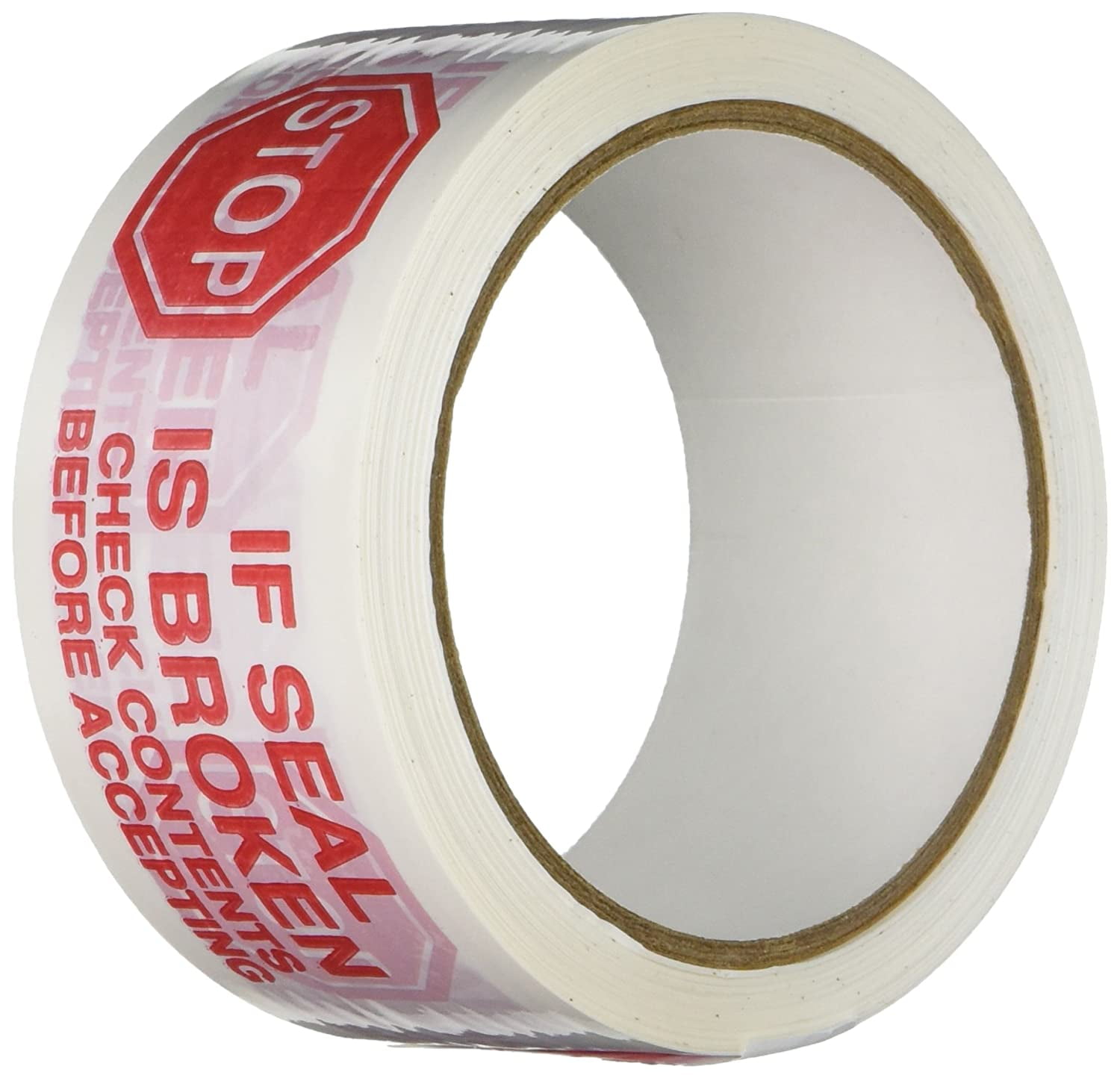 3M 371 Printed White Carton Sealing Tape 2 in. x 55 yds. Adhesive