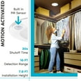 thumbnail image 5 of Luxrite 6 inch LED Motion Sensor Ceiling Light, 120V, 3 Color Selectable 3000K-5000K, 30s Timeout, 15W, 1000 Lumens, Wet Rated, 5 of 7