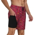 thumbnail image 2 of Balery African Women Bearing Clay Pots Mens Swim Trunks Swim Shorts for Men Quick Dry Inseam Beach Shorts with Compression Liner Pocket-Large, 2 of 9