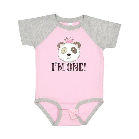 

Inktastic First Birthday Panda 1 Year Old Girl Gift Baby Girl Bodysuit