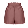 thumbnail image 4 of Women'S Shorts with Pockets Summer Casual Shorts for Women Waist Adjustable Tie Knot Loose Light Brown XL, 4 of 10