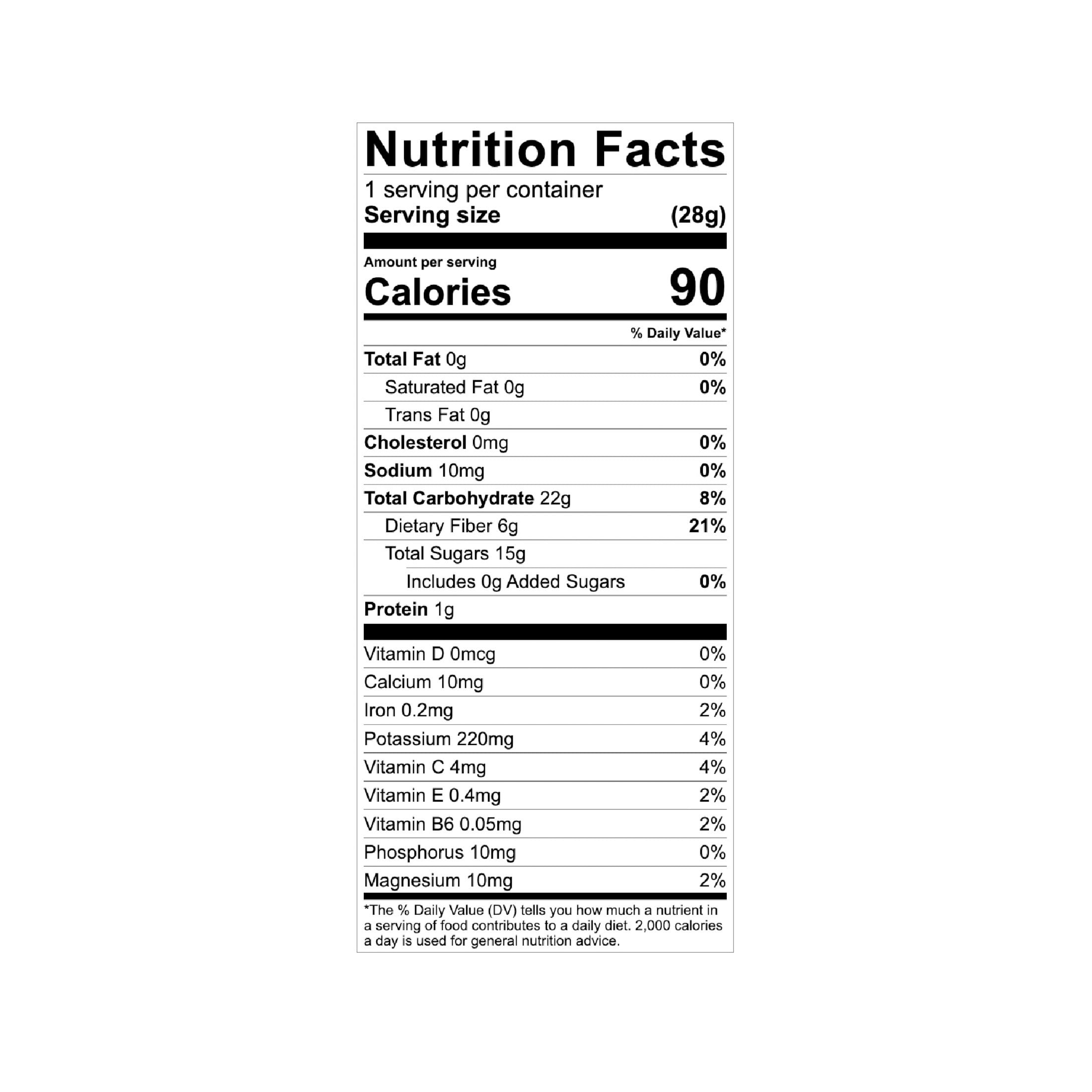 Kencko Mango Snaps, Superfood Fruit Straws, 1 oz Resealable Bag