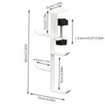 thumbnail image 2 of Desk Mount Hook Bag Holder Clamp On Hanger Organizer Under Counter Headphones Storage Space Saving Desk Accessory, 2 of 3