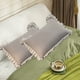 thumbnail image 4 of French Pillowcase Ruffle Designs Soft Brushed Fabric Suitable For Bedroom Envelope Closure Pillowcase, 4 of 6