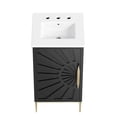 thumbnail image 3 of Modway Awaken 18" Bathroom Vanity in White Black, 3 of 7