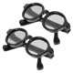 thumbnail image 3 of ColoMX 2 pares de elegantes gafas para muñecas, accesorio duradero para vestir muñecas, práctica decoración de gafas para muñecas, 3 of 7
