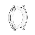 thumbnail image 4 of Clear Thin Tpu Protector Bumper Watch Frame Case Cover For Huawei-watch Gt2 46mm, 4 of 5