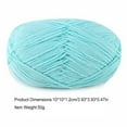 thumbnail image 2 of BrowQuartz Yarn for Knitting Weaving Thread Sweater Scarf Gloves Toys Bundle Home Supplies Crafts Durable 4-Ply for Knitters Beginners 47sky blue, 2 of 5