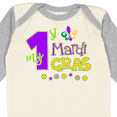 thumbnail image 4 of Inktastic My 1st Mardi Gras with Dots Boys or Girls Long Sleeve Baby Bodysuit, 4 of 5