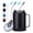 Black, variant on 32oz Insulated Stainless Steel Tumbler Cup with Handle, Double Wall Thermal Coffee Cup Keep Cold-36H Hot-24H, Leak Proof Straw Lid Travel Mug, Reusable Home Office Work Wide Mouth Water Bottle