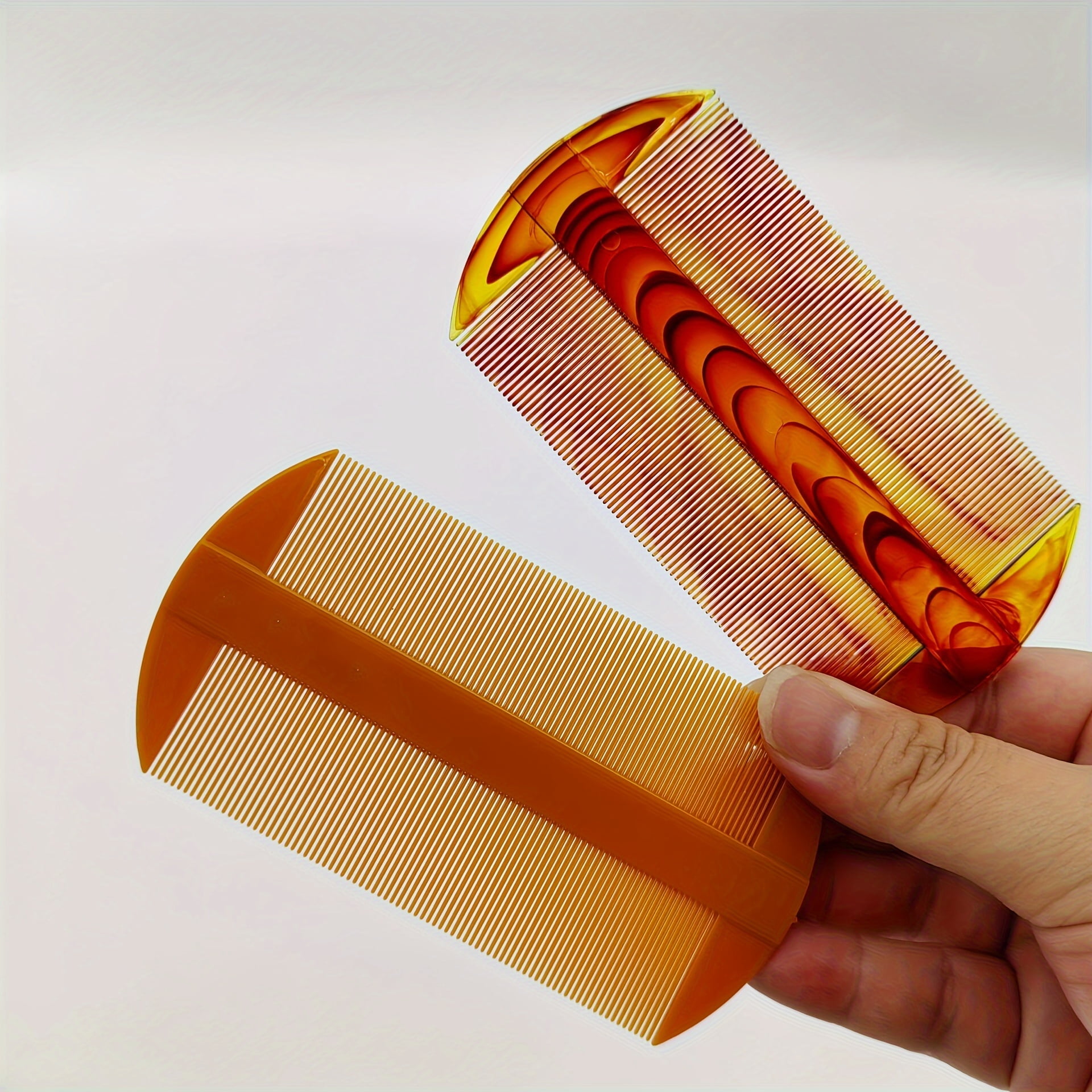 2-Pack Fine-Toothed Lice Comb for Removing Lice, Hair Dandruff, and Scalp Flakes