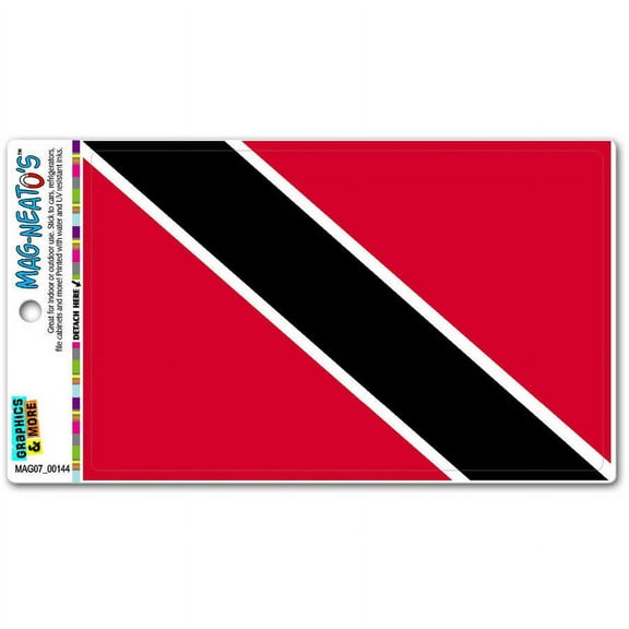 Trinidad and Tobago Flag Automotive Car Refrigerator Locker Vinyl Magnet
