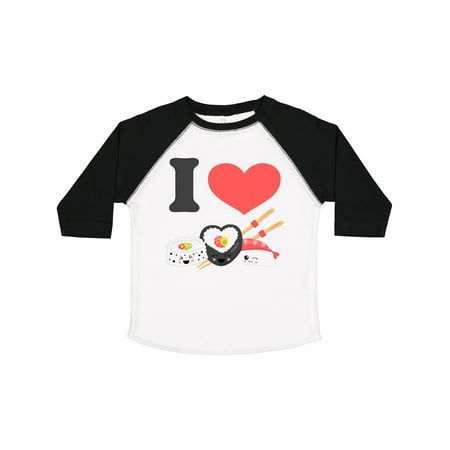 

Inktastic Kawaii I Love Sushi II Gift Toddler Boy or Toddler Girl T-Shirt