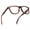 Brown Tortoise, variant on Blue Light Reading Glasses for Men – Oversized Square Readers, Lightweight TR-90 Frame, Spring Hinges, Medium Fit, Black, +2.25
