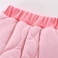 thumbnail image 5 of YMNXA Toddler Baby Boys Girls Thermal Pants Elastic Waist Solid Color Plush Lined Ankle Tied Comfortable Warm Trousers For Cold Weather,Pink,2-3 Years, 5 of 8