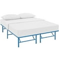 thumbnail image 3 of Modway Horizon Replaces Box Spring-Folding Metal Mattress Bed Frame, Queen, Light Blue, 3 of 5