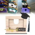 thumbnail image 1 of Cqxid Desktop Item Under $10 2025 Graduation Wooden Photo Frame Photo Frame With Graduation Cap Horizontal Wooden Table Decoration Friend Graduation Graduation Decoration, 1 of 6