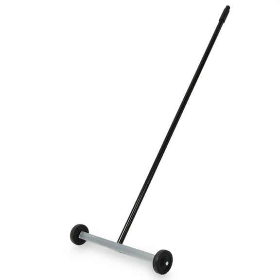 Master Magnetics Magnetic Sweeper with Wheels - Rolling Magnet Sweeper - Powerful Magnetic Tool for Lawn and Shop Use - Pick Up Nails and Other Metal Debris - Strong 30 lb Pull - 14.5”
