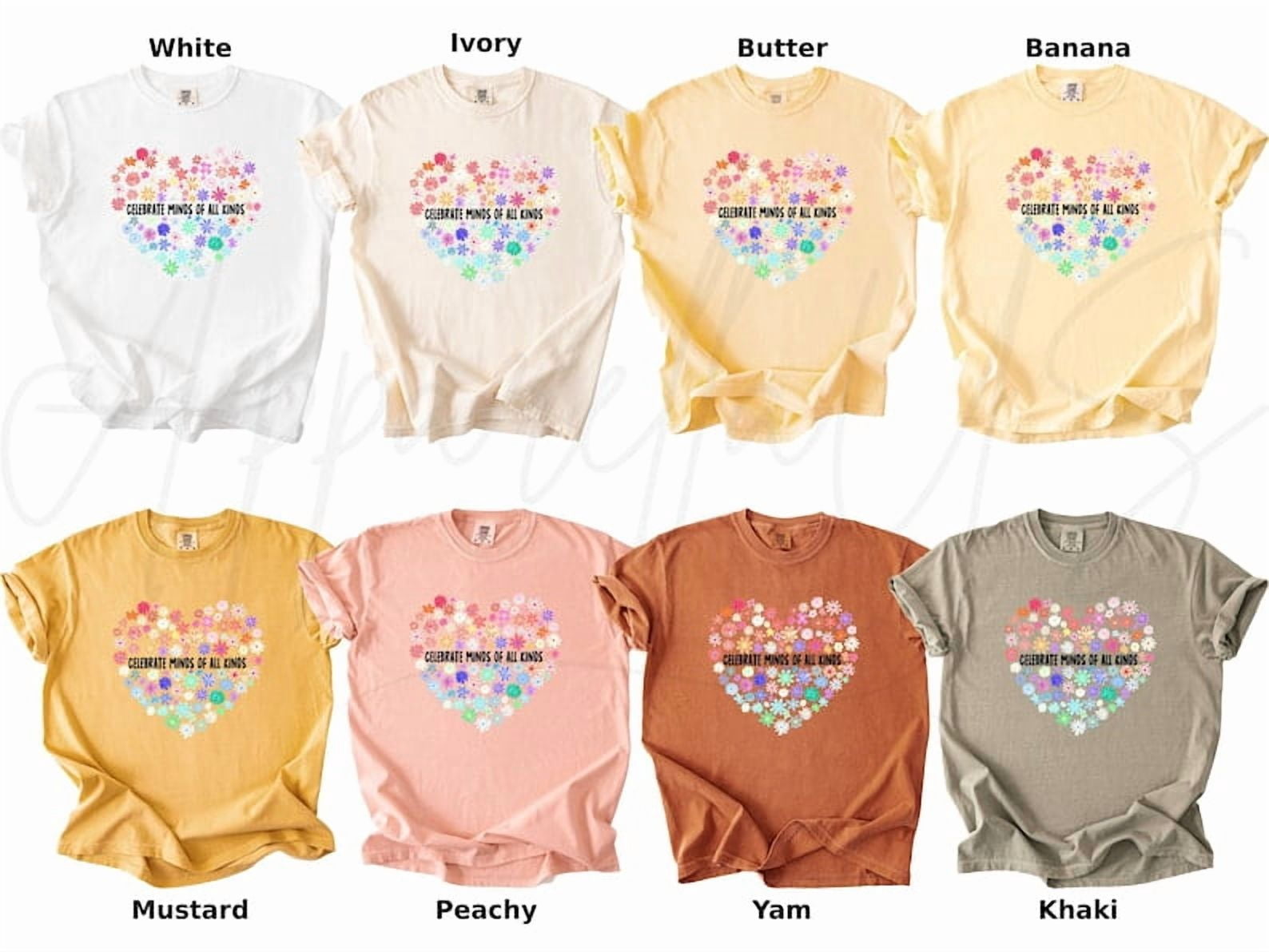 Comfort Colors Celebrate Minds of All Kinds Shirts, Neurodiversity Shirt, Autism Awareness Shirt, Special Education Teacher Gift Shirt, Autism Shirt