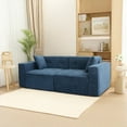 thumbnail image 2 of Modern Pine Wood 3-Seat Sofa with Soft Seats / Multi-Purpose Sofa for Everyday Use, 2 of 6