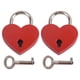 thumbnail image 1 of 2 juegos de mini candados con forma de corazón, candados de amor, candados pequeños con llave, candado de amor para puente, 1 of 6
