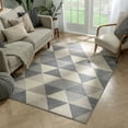 thumbnail image 5 of Well Woven Isometry Geometric Grey Triangle Area Rug 5x7 (5'3" x 7'3"), 5 of 8