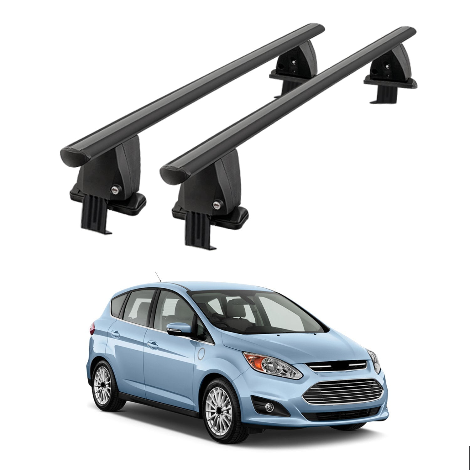 OMAC USA Smooth Top Roof Rack for Ford C-Max 2012-2018 Specific Cross ...