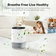 thumbnail image 4 of KLOUDIC Air Purifier for Home Bedroom, Hepa 3-in-1 Filter Cleaner with Aromatherapy Function for Better Sleep, Smoke, Pet Dander, Odor, Dust, Office, White, 4 of 7