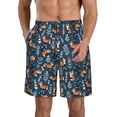thumbnail image 1 of Balery cute fall fox Traje de Baño Estilo Hawaiano para Hombre, Shorts de Secado Rápido con Bolsillos-Large, 1 of 6