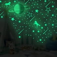thumbnail image 2 of Arte de pared divertido y extraíble para habitaciones infantiles y guarderías Calcomanías de estrellas que brillan en la oscuridad, 2 of 7