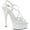 White Patent/White, variant on Women's Pleaser Delight 613 Strappy Sandal