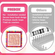 Adofi Weaving Loom Kit for Kids & Adults, DIY Arts and Crafts Loom Set for Girls Ages 6-8 10-12, Potholder Knitting Kit with Loops for Beginners, DIY Craft Kit for Making Potholder