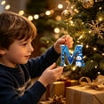 thumbnail image 4 of QISIWOLE Blue Christmas M-Letter Ornaments with Snowman Design, 3.15 Plastic Initial Alphabet Hanging Ornament, Personalized Gift for Christmas Tree Indoor Home Decor, 4 of 7