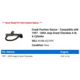 thumbnail image 2 of Crank Position Sensor - Compatible with 1997 - 2004 Jeep Grand Cherokee 4.0L 6-Cylinder 1998 1999 2000 2001 2002 2003, 2 of 2