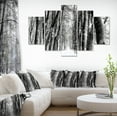 thumbnail image 1 of Forêt Enneigée Noir et Blanc - Art Moderne sur Toile, 1 of 4