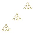 thumbnail image 2 of Guardoinrt Superbe Filigrane 3 Trous Connecteur Menuisier Bijoux Bricolage Résultats Or 3Set, 2 of 6