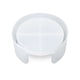 thumbnail image 1 of Cateissary Moldes de posavasos redondos para copa de vino, molde de fundición reutilizable de silicona de yeso, artesanía DIY antiadherente, suministros Artesanía  Runde Kastenform NO2 Cateissary HA010084-03, 1 of 6