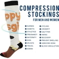 thumbnail image 4 of GZHJMY Thanksgiving Turkey 20-30mmHg Compression Socks for Men & Women, Knee High Stockings for Running, Sport, Hiking & Travel, 4 of 7