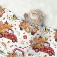 thumbnail image 2 of Yiaed Watercolor Fall Print Dog Blankets-Cat Blanket Washable for Couch Protection,Puppy Blanket, Soft Plush Reversible Throw Furniture Protector-Medium, 2 of 8